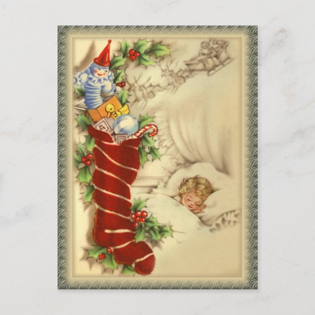 Sweet Dreams CC0243  Christmas Postcard (Front)