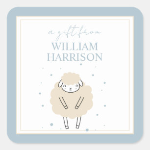 Sweet Dreams Counting Sheep Baby Gift Square Sticker
