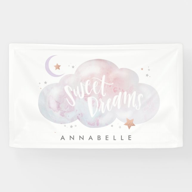 SWEET DREAMS Custom Slumber Party Banner (Horizontal)