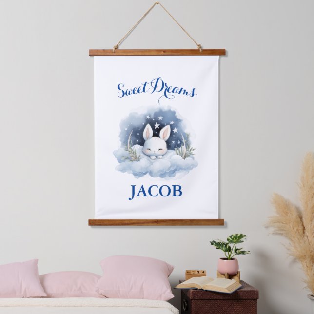 Sweet Dreams Cute Hanging Tapestry (Bedroom)