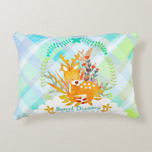 Sweet Dreams Deer Baby  Accent Pillow