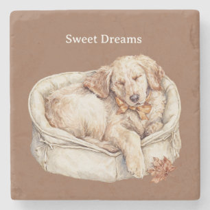 Sweet Dreams Dog Stone Coaster