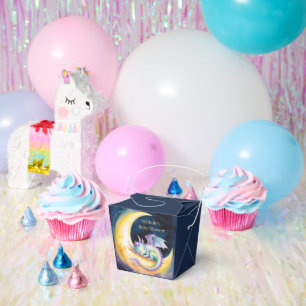 Sweet Dreams Dragon and Half Moon Baby Shower Favour Box