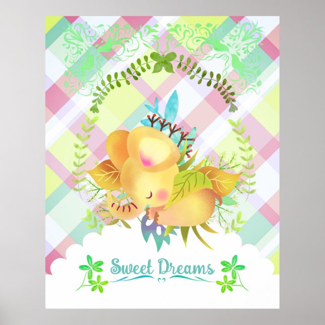 Sweet Dreams Elephant. Poster (Front)