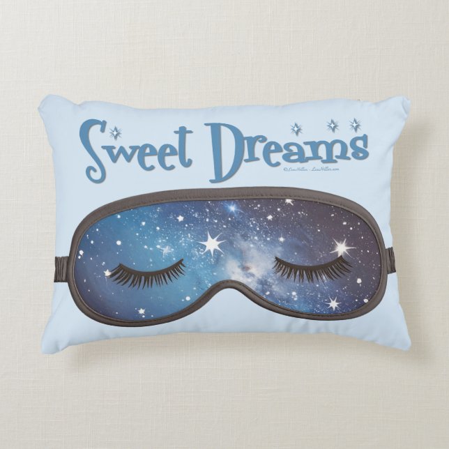 Sweet Dreams Face Mask Decorative Cushion (Front)