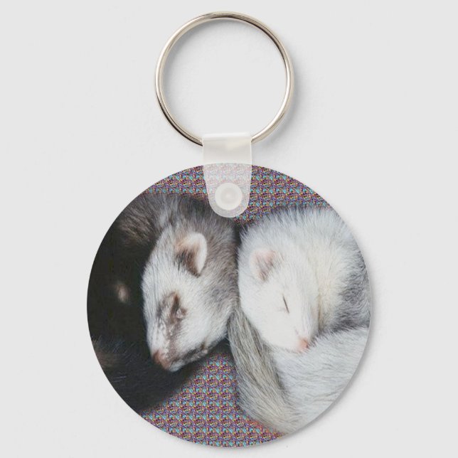 Sweet Dreams Ferrets Key Ring (Front)