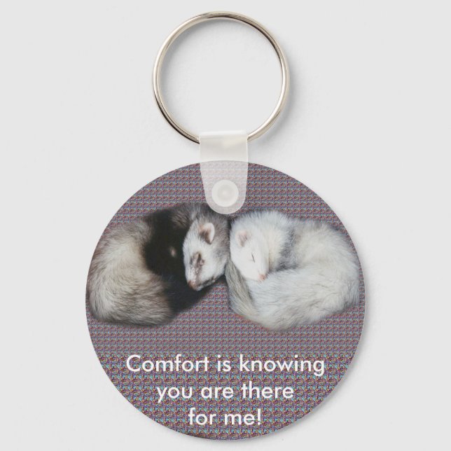 Sweet Dreams Ferrets Key Ring (Front)