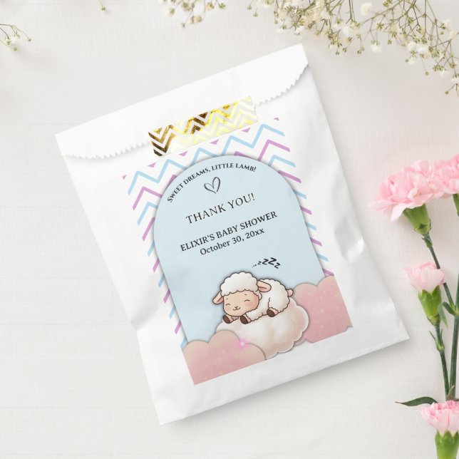 Sweet Dreams Little Lamb Cute Kawaii Baby Shower  Favour Bags (Sealed)