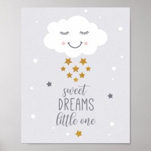 Sweet Dreams Little One Wall Art for Kids