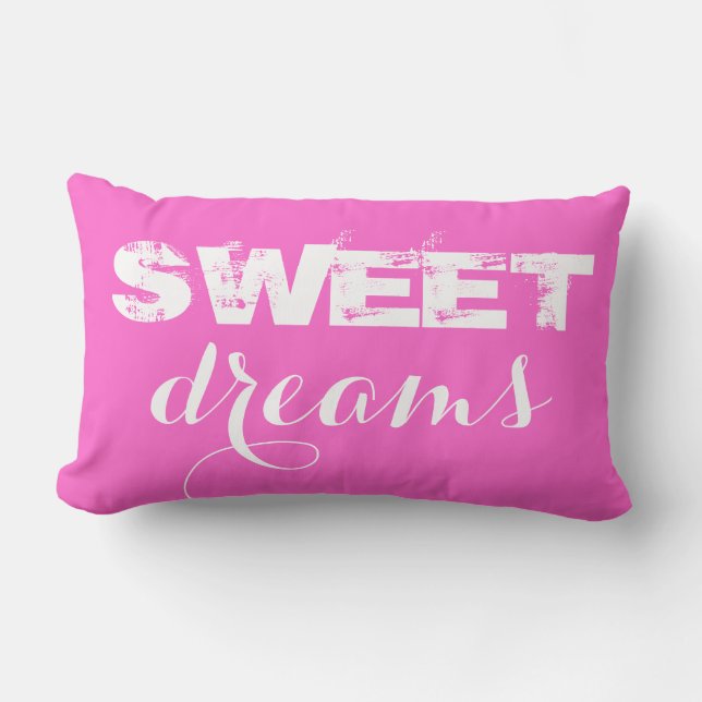 Sweet Dreams Lumbar Pillow (Front)