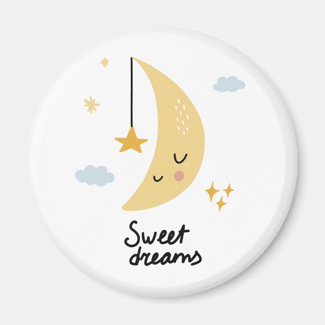 Sweet Dreams Moon & Stars Magnet (Front)