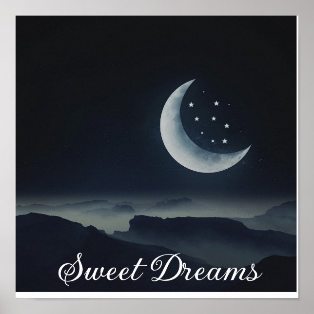 Sweet dreams nursery poster (Front)