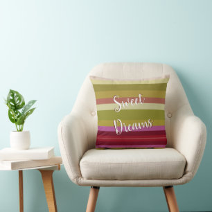 Sweet Dreams Orchid Stripe Pillow