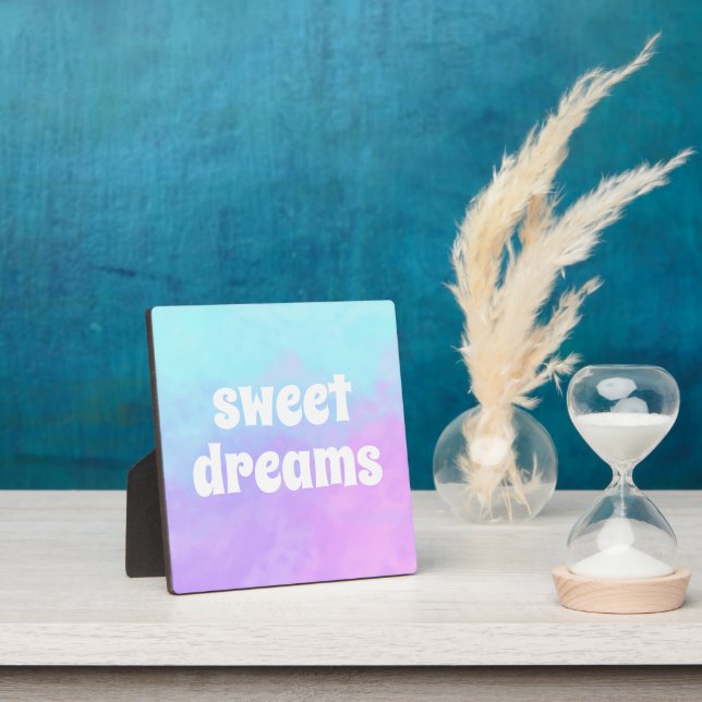 "Sweet Dreams" Pastel Abstract Clouds Plaque (Insitu)
