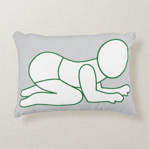 Sweet Dreams Pillow – Minimalist Baby Line Art 