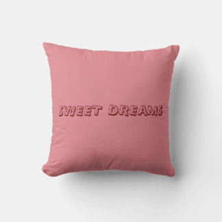 Sweet Dreams Pink Girly Chic Girls Room Decor Cushion
