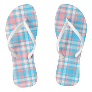 Sweet Dreams Plaid Flip Flops