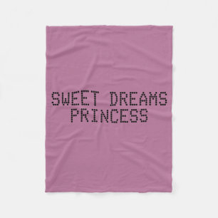 Sweet Dreams Princess Fleece Blanket