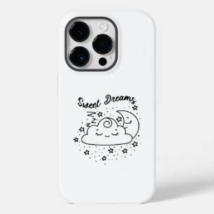 Sweet Dreams Sleeping Moon And Cloud With Stars Case-Mate iPhone 14 Pro Case