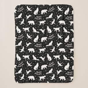 Sweet Dreams Star Constellations Sherpa Blanket