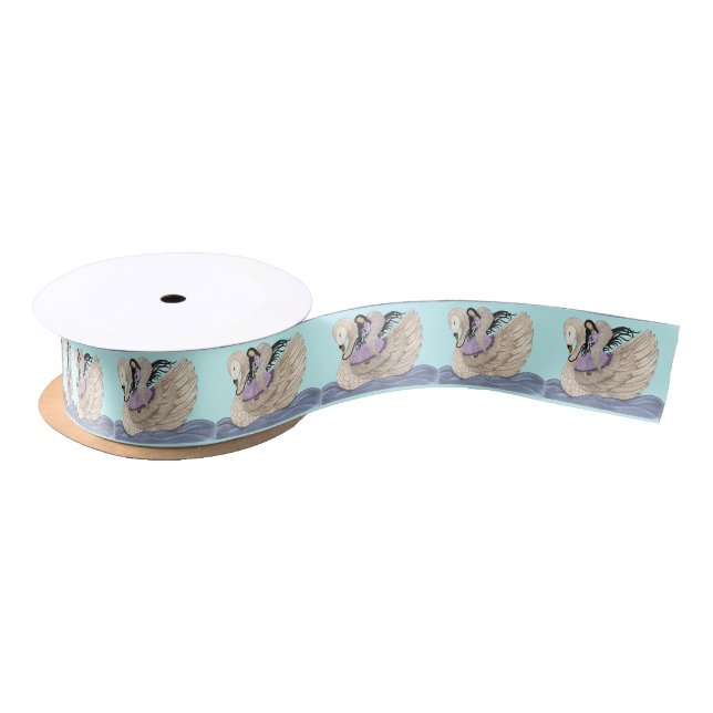 Sweet Dreams (The Angel & The Swan) (Full Colour) Satin Ribbon (Spool)