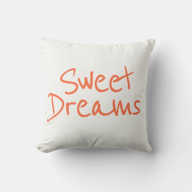 Sweet Dreams throw pillow (Front)