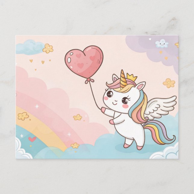 Sweet Dreams Unicorn Postcard (Front)