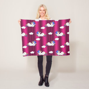 Sweet Dreams Unicorns Fleece Blanket