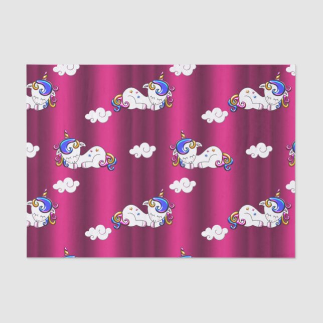 Sweet Dreams Unicorns Tissue Paper (Front)