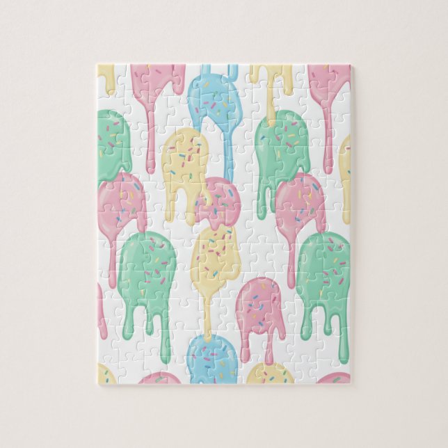 Sweet Drip: A Pastel Ice Cream Dream Jigsaw Puzzle (Vertical)