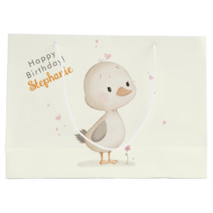 Sweet Duckling Birthday Large Gift Bag