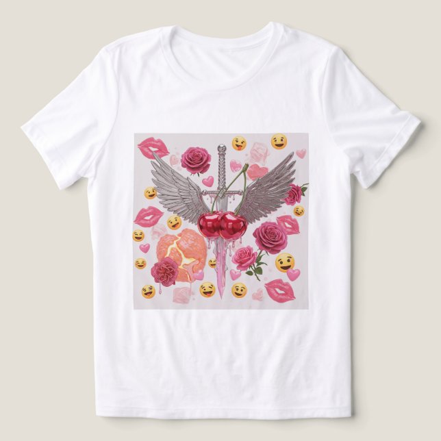  Sweet & Edgy Dagger Tee 🗡️🍒 (Design Front)