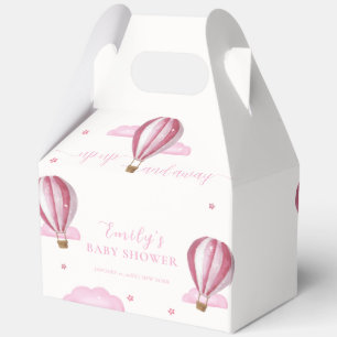 Sweet Elegant Hot Air Balloon Girl Baby Shower  Favour Box