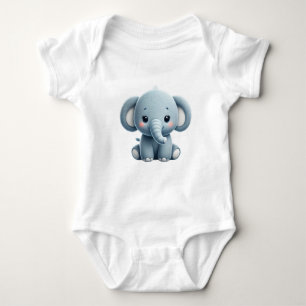 Sweet Elephant Baby Bodysuit