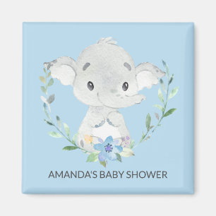 Sweet Elephant Baby Shower Favour Magnet