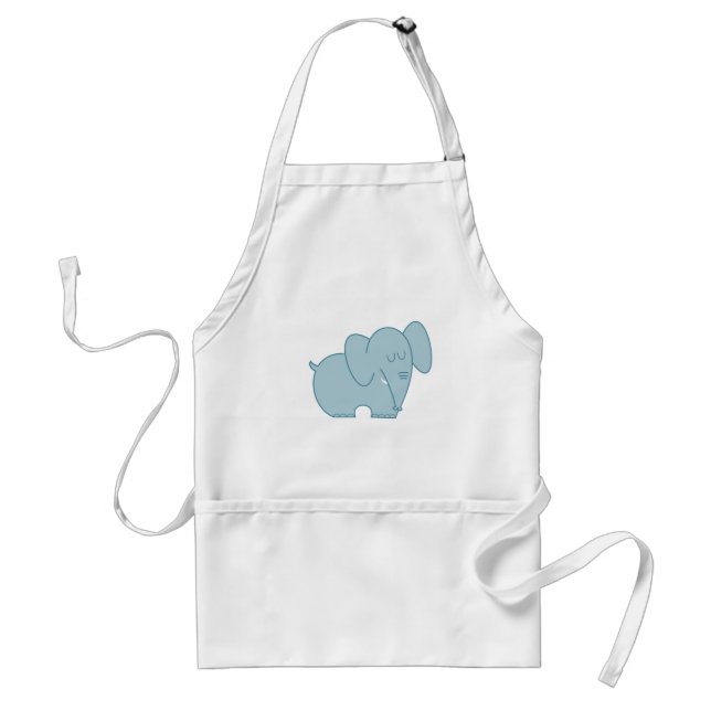 Sweet Elephant (Blue) Standard Apron (Front)
