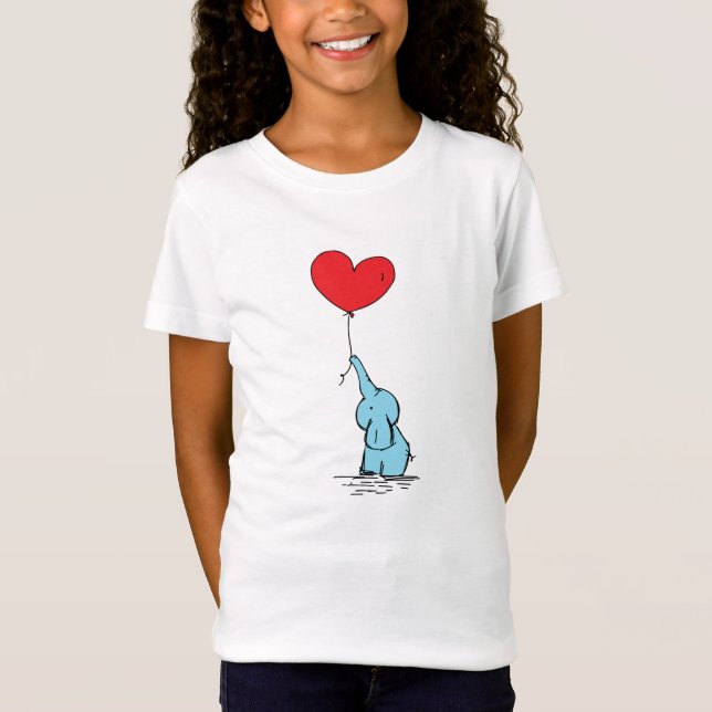 Sweet Elephant Love Kids Tee (Front)