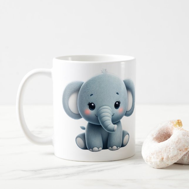 Sweet Elephant Mug (With Donut)