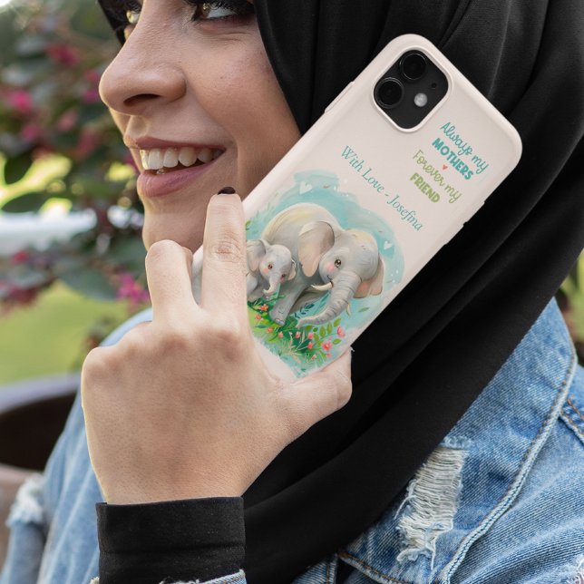 Sweet Elephant Mum & Baby Personalised Gift  Case-Mate iPhone Case (Sweet Elephant Mum & Baby Personalized Gift Case-Mate iPhone Case)