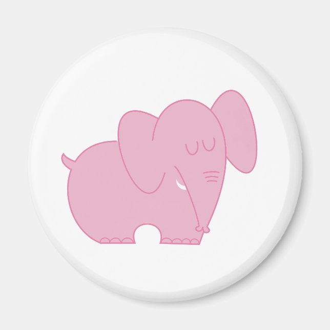 Sweet Elephant (Pink) Magnet (Front)