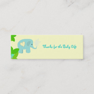 Sweet Elephant Thank You Mini Business Card
