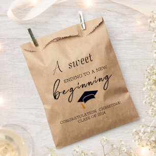 Sweet Ending New Beginning Graduation Favour Bags