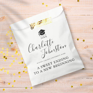 Sweet Ending New Beginning Graduation Party Favour Bags