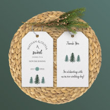 Sweet Ending Pine Trees Wedding