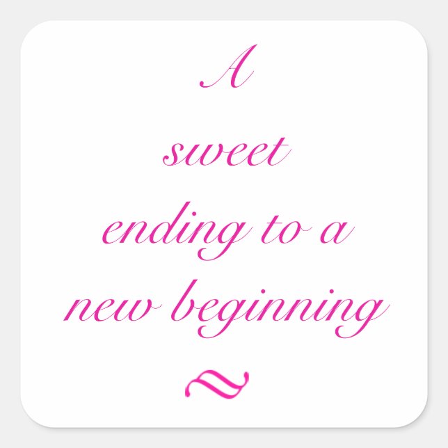 Sweet Ending Sticker (Front)