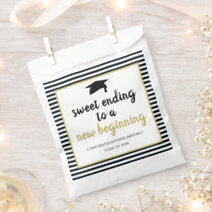 Sweet Ending to a New Beginning Graduation Favour Bags