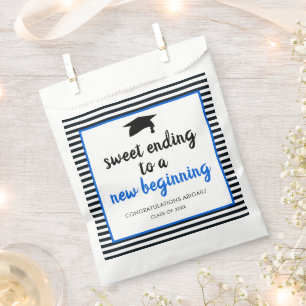 Sweet Ending to a New Beginning Graduation Favour  Bags