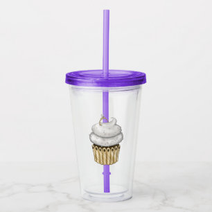 Sweet Engagement Cupcake Acrylic Tumbler