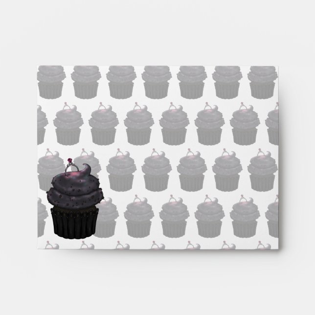 Sweet Engagement Cupcake Envelope (Front)