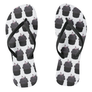 Sweet Engagement Cupcake Flip Flops